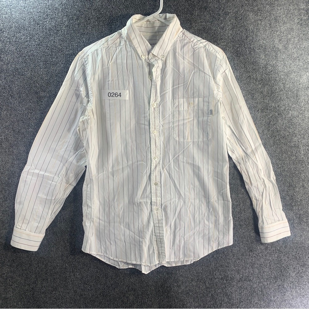 Patrik Ervell Button Up Dress Shirt Men’s Large Pin Stripe Casual Formal